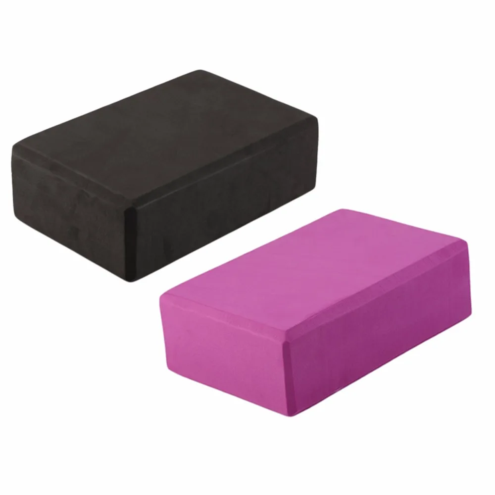 

23*15*8cm Home Exercise Tool Top Quality EVA black Yoga Block Brick Foam Gym Block Bricks Foam Sport Tools Drop Shipping