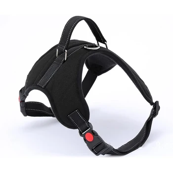 

Solid Heavy Duty Dog Pet Harness Collar Padded Extra Big Large Medium Small Double Leashes Dog Harnesses Vest Husky Dogs Supplie