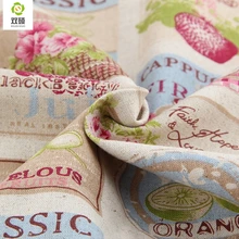 Arriver Ретро Британский Lunfan Цветы Фрукты Домой Плед Лоскутное Хлопка Ткань Занавеса Занавес 145*50 см M7