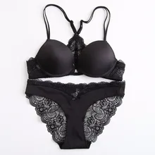 Кружевной бюстгальтер, комплект с бюстгальтером пуш-ап, сексуальный бюстгальтер на косточках для девочек, однотонный бюстгальтер с открытой спиной для женщин, комплект нижнего белья A B C, застежка спереди, SW1031
