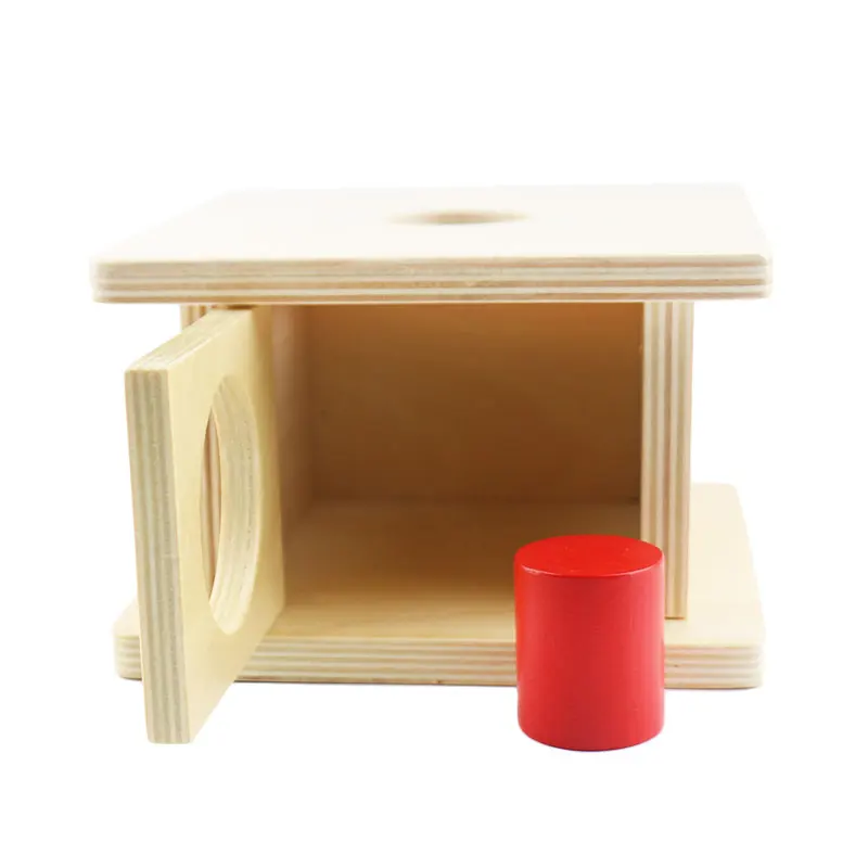 

Montessori Wooden Educational Math Toys For Children Early Learning Red Cylinder Matching Games Montessori Materials UB1164H