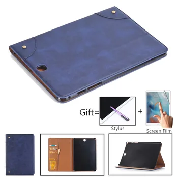 

Retro PU Leather Case For Samsung Galaxy Tab A 9.7 Inch T550 T555 P550 P555 Tablet Stand Cover for Samsung Sm-T555 Smart Fundas