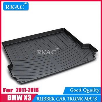 

RKAC CAR Cargo rear trunk mat For BMW X3 F25 2011 2012 2013 2014 2015 2016 2017 2018 Boot Liner Tray Anti Slip Mat accessories