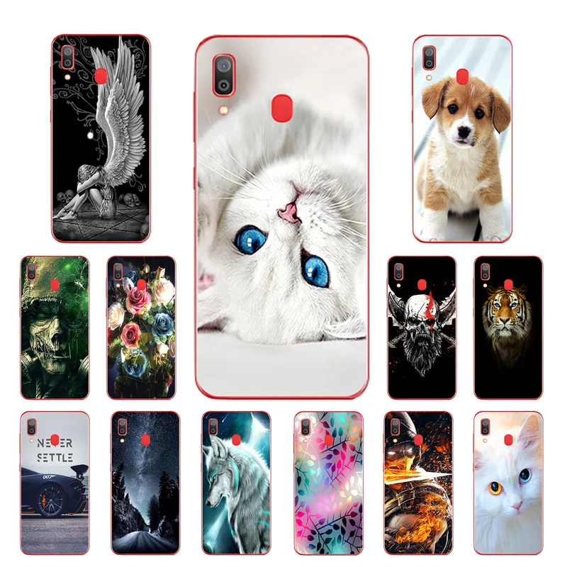 6.4&quot for Samsung Galaxy A30 Ultrathin Protection Cover Soft TPU Funda A305 A305F Customized Picture Silicone Shell |