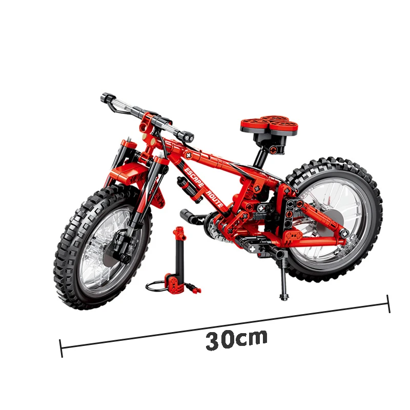 Technic Vehicle Bike Building Blocks Model Creator City Car Bricks Educational Toys For Children Comptible LegoINGlys Bicycle  (3)