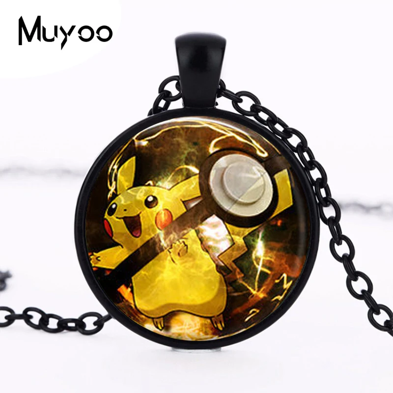 

2017 new hot Pikachu Pokeball Collares Handmade Eevee Silver Bijoux Fashion Necklaces for Women 2015 HZ1