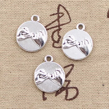 

8pcs Charms Friendship Hand Agreement 18x15mm Antique Making Pendant fit,Vintage Tibetan Silver color,DIY Handmade Jewelry