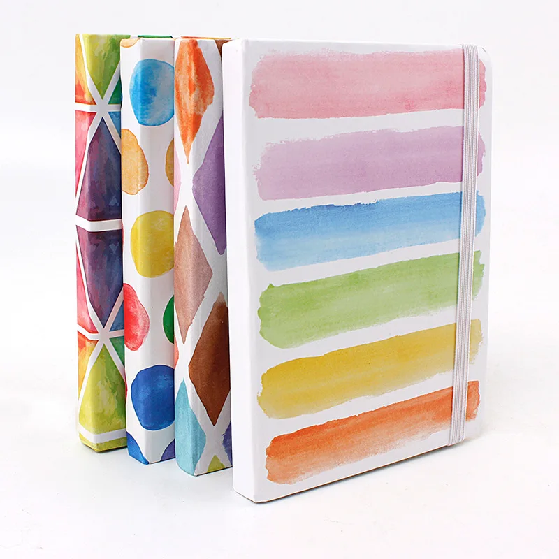 

10.5*7.5cm Rainbow Geomet Daily Office Supplies Week Planner Spiral Notebooks Day Plan Diary Notepads Meno Pad School Stationery