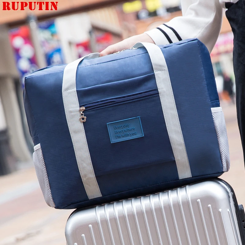 

RUPUTIN Women's Luggage Travel Bags Hand Travelling Large Capacity Waterproof Handbag Men's Packing Cubes Suitcase Trolley Bag