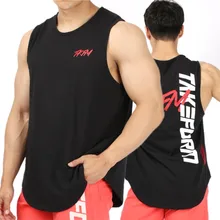 New Mens Gyms Fitness Tank Tops Bodybuilding Workout Sleeveless Shirt Male Summer Casual Fashion Stringer Singlet Brand Clothing