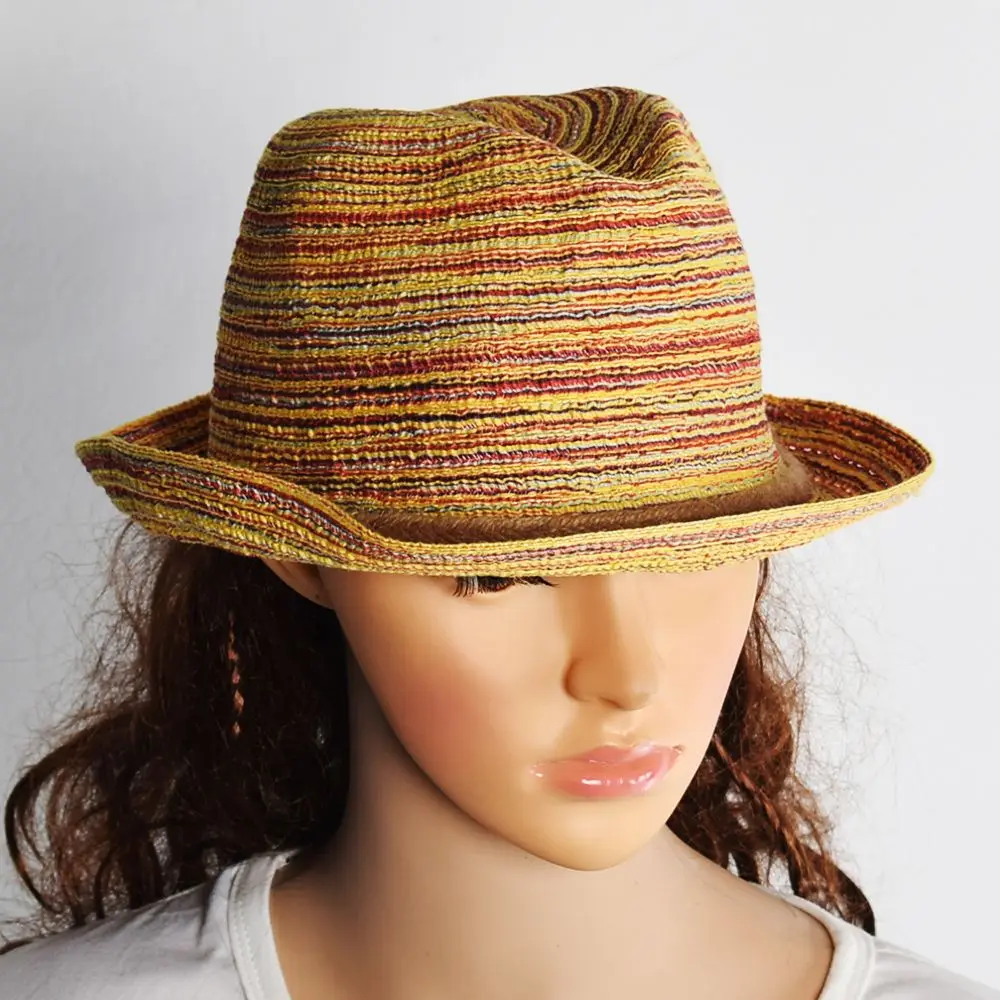 2019 Women Summer Hat Beach Straw Hat Female Casual Panama hand made