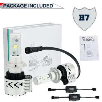 

Car-styling 72W 12000LM 6500K 2pcs H7 with CREE LED Car Headlight Conversion Kit Lamp Bulb 042825