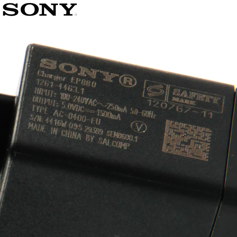Оригинальное настенное зарядное устройство SONY EP880 для SONY Xperia Z Ultra Z1 L55T XL39h LT18i MT27i