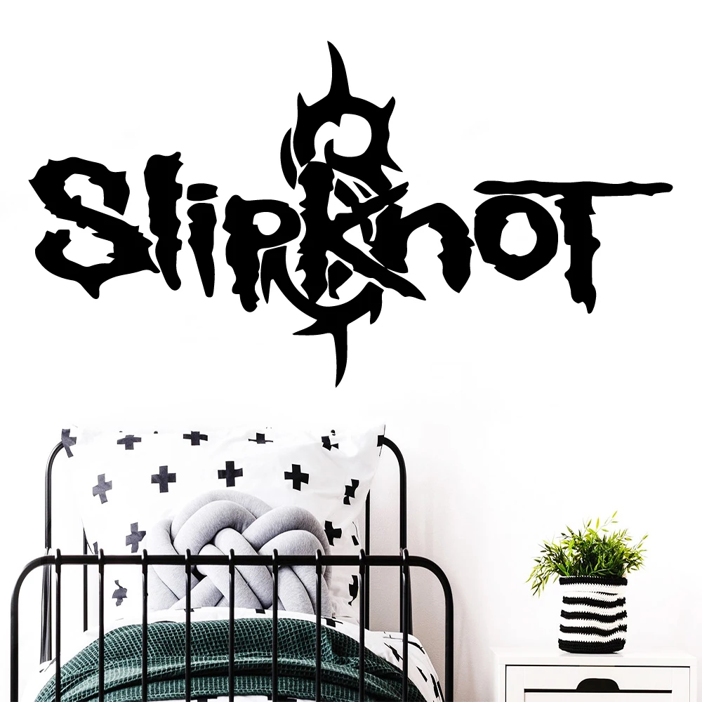 

Cartoon slipknot Pvc Wall Stickers For Kids Room Vinyl Art Decal Bedroom Slipknot Sticker Poster Mural