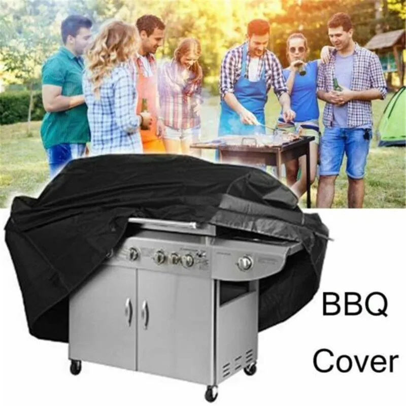 Outdoor Waterproof Dustdproof Gas BBQ Grill Barbecue Cover Protector Black 