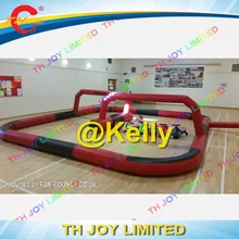 Надувные дорожки для Дети гоночного автомобиля коммерческих надувные картинг трек для детей Center/дешевые воздуха трек