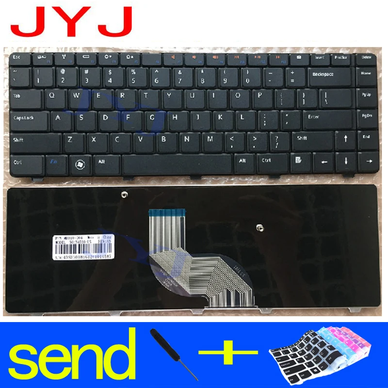 Новая клавиатура для ноутбука Dell Inspiron N4010 14R N4020 N4030 N5030 M5030 отправить прозрачную