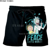 Plstar Cosmos летние шорты с 3D принтом Rick And Morty, забавные летние штаны модные мужские и женские штаны с мультяшным принтом Harajuku