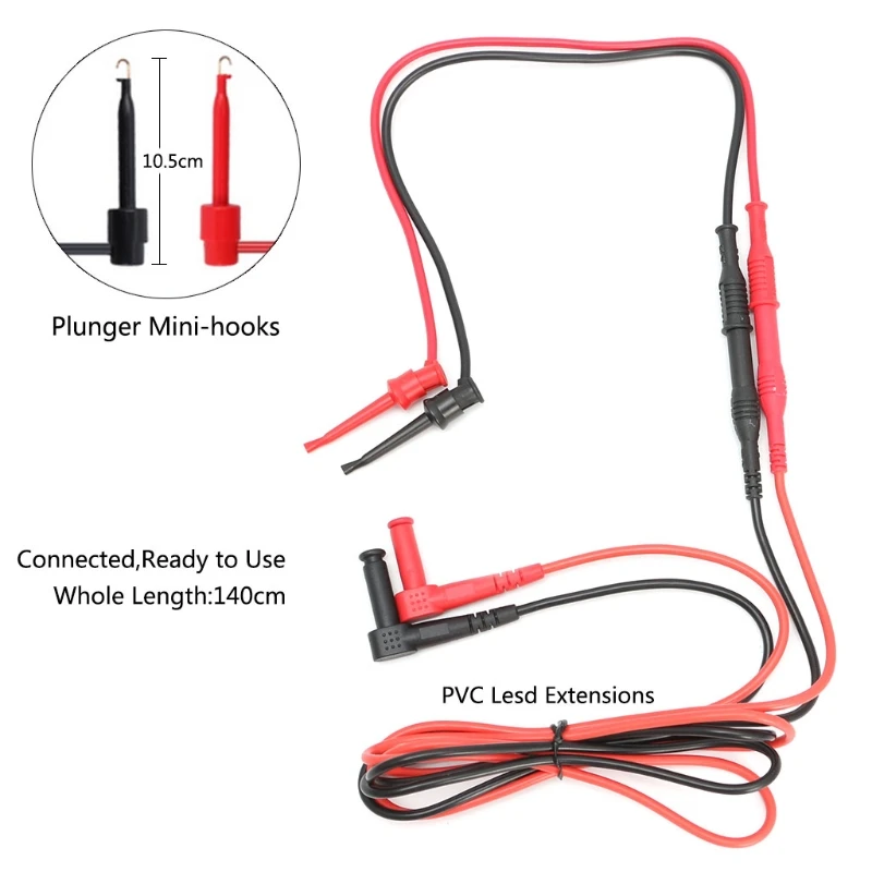 8 шт. Многофункциональный зонд тестовый кабель зажим иглы Набор аксессуар для мультиметра комплект