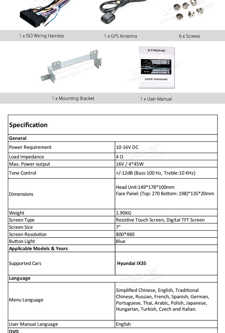 Best 7" Special Car DVD for Hyundai ix35 2009-2015 & Hyundai Tucson 2009-2015 with Android Mirror Link Support 15