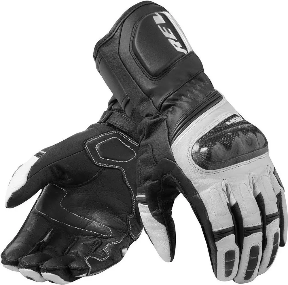 

New 2019 REVIT RSR 3 Black/White Motorrad Motorcycle Touring Leather Gloves racing glove / Motorcycle gloves revit 4 colors