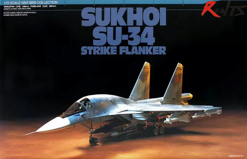 Комплект модели летательного аппарата Sukhoi SU 34 Strike Flanker RealTS Tamiya 60743 1/72| |