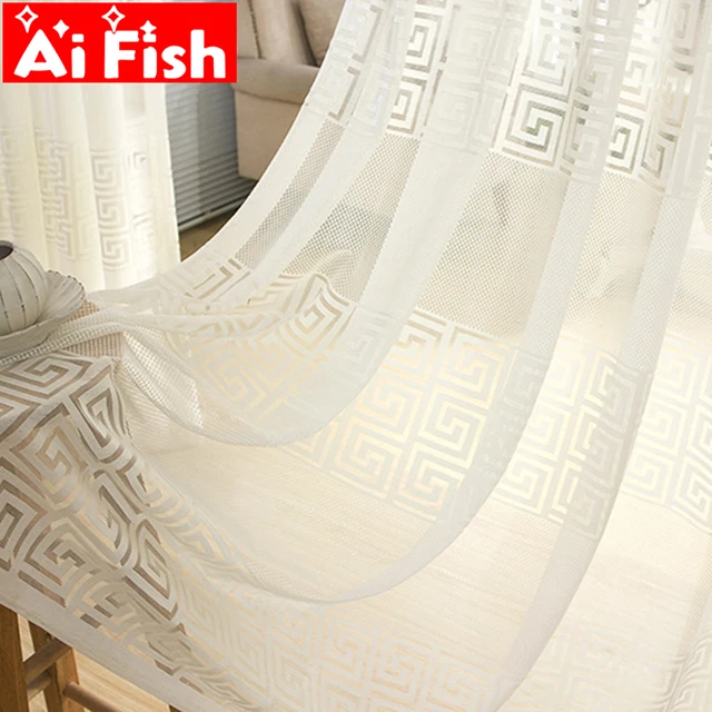 Cheap The New White Customized Solid Curtains For Living Room Bedroom Tulle Chinese Style Blinds Gauze For Windows Fabric AP108-20 Cheap The New White Customized Solid Curtains For Living Room Bedroom Tulle Chinese Style Blinds Gauze For Windows Fabric AP108-20