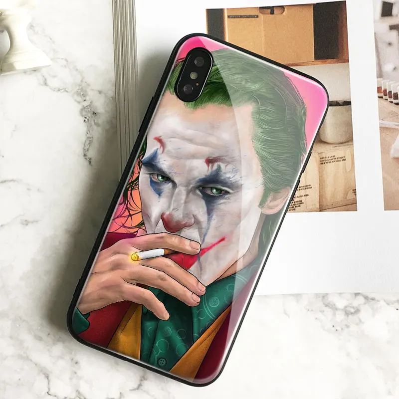 Мягкий силиконовый чехол для телефона Joker из гладкого стекла для samsung Galaxy S7 Edge S8 S9 S10e S10Plus Note 10 8 9 10 PLUS