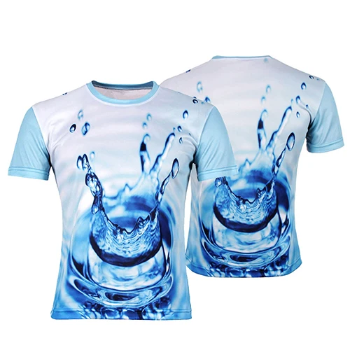New Arrival Men's Summer Casual Cool 3D Water Droplets Printed Short