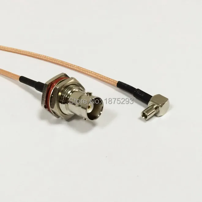 

3G HUAWEI ZTE modem extension cable TS9 right angle to BNC female bulkhead pigtail RG316 15cm