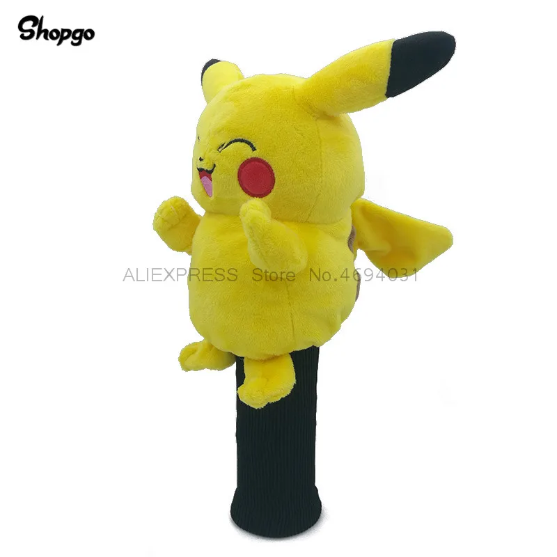 بيكاتشو غطاء مضارب الجولف الممر السالك ودز غطاء الرأس الحيوان إكسسوارات الغولف التميمة الجدة لطيف هدية