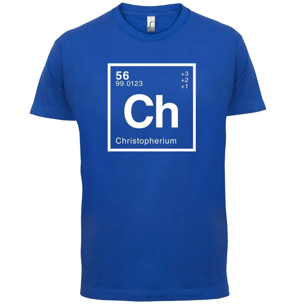 CHRISTOPHER Periodic Element - Mens T-Shirt - Geeky / Chemistry Short
Sleeves O-Neck T Shirt Tops Tshirt Homme