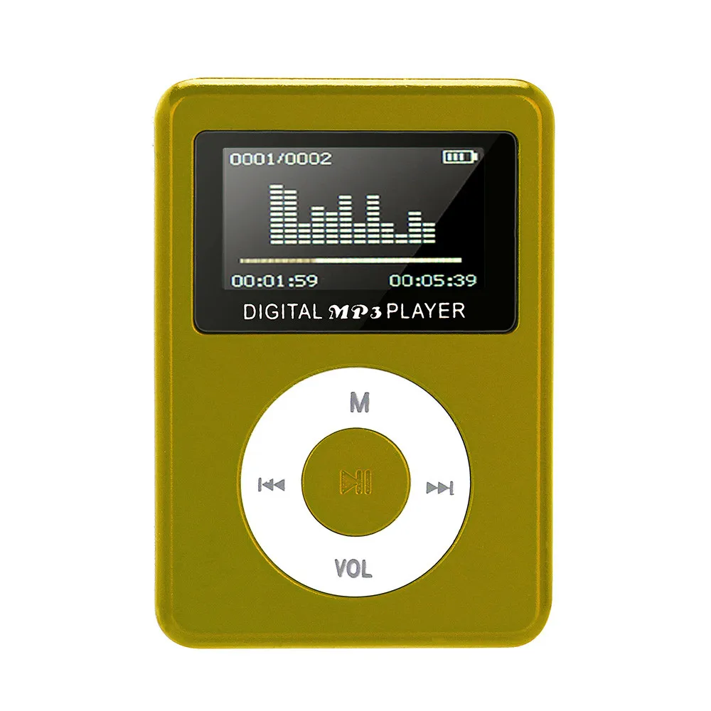 Новая мода 2018 USB мини mp3 плеер Поддержка ЖК экрана 32 ГБ Micro SD TF карта модный