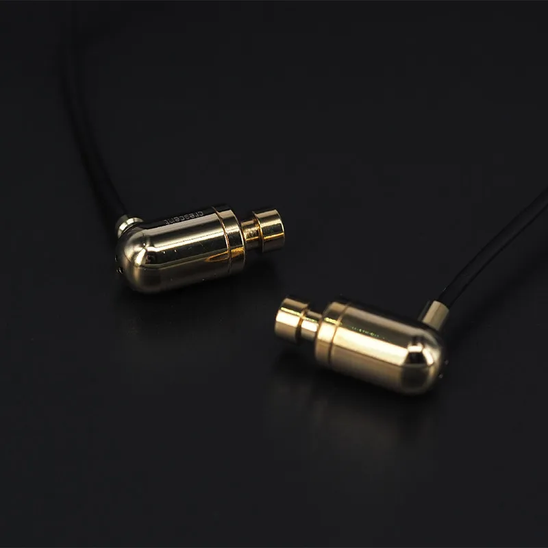 Newest Moondrop Crescent Earphones Brass Dynamic HIFI In Ear Earphone Best Bass HIFI Monitor