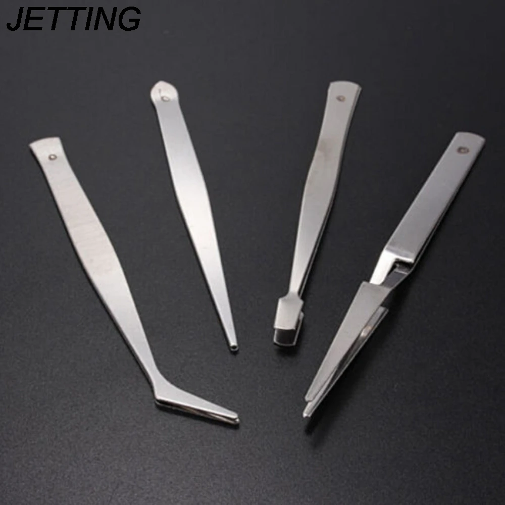 4 in 1 Precision Anti skid Anti static Repair Picking Mounting Tool Soldering AssistTweezers Set font