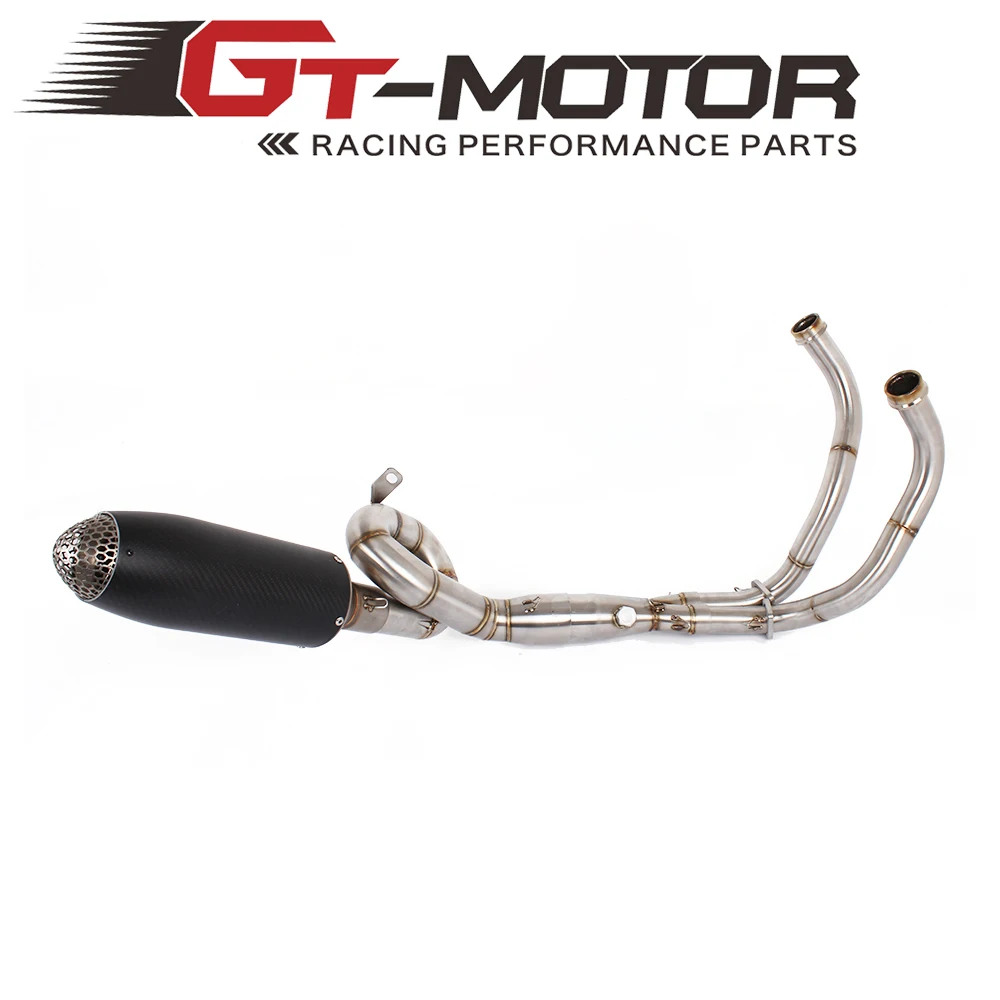 GT Motor -Exhaust Full system FOR yamaha FZ-07 MT-07 FZ 07 MT 07 2014-2017 with Muffler XSR700 2016-2017 GT Motor -Exhaust Full system FOR yamaha FZ-07 MT-07 FZ 07 MT 07 2014-2017 with Muffler XSR700 2016-2017