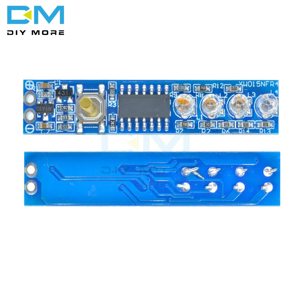4S 1S 2S 3S 4S Lithium Battery Capacity Indicator LED Indicator Display Board Module Power Level for 18650 Lithium Battery DIY Kit