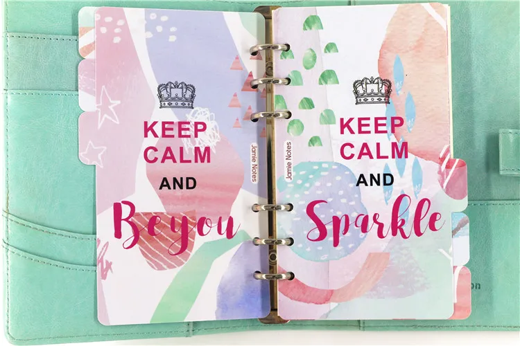 Jamie Notes Fantasy Keep Calm Series A5A6 планировщик разделители для Filofax спиральный блокнот указатель страниц аксессуары канцелярский магазин