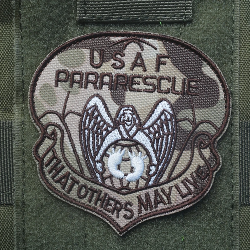 Вышитые нашивки USAF PARARESCUE патч тактические эмблемы значки вышивка для куртки