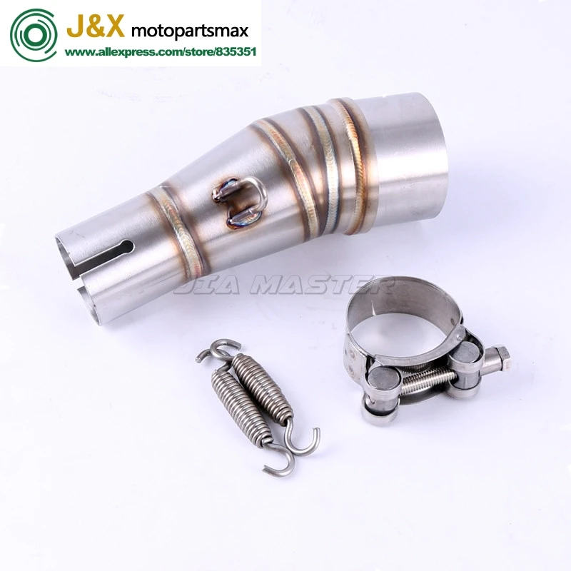 

Z300 Motorcycle Exhaust middle pipe for Kawasaki Z250 08-15 Ninja 300 2013-2016 Ninja 250R 2008-2012