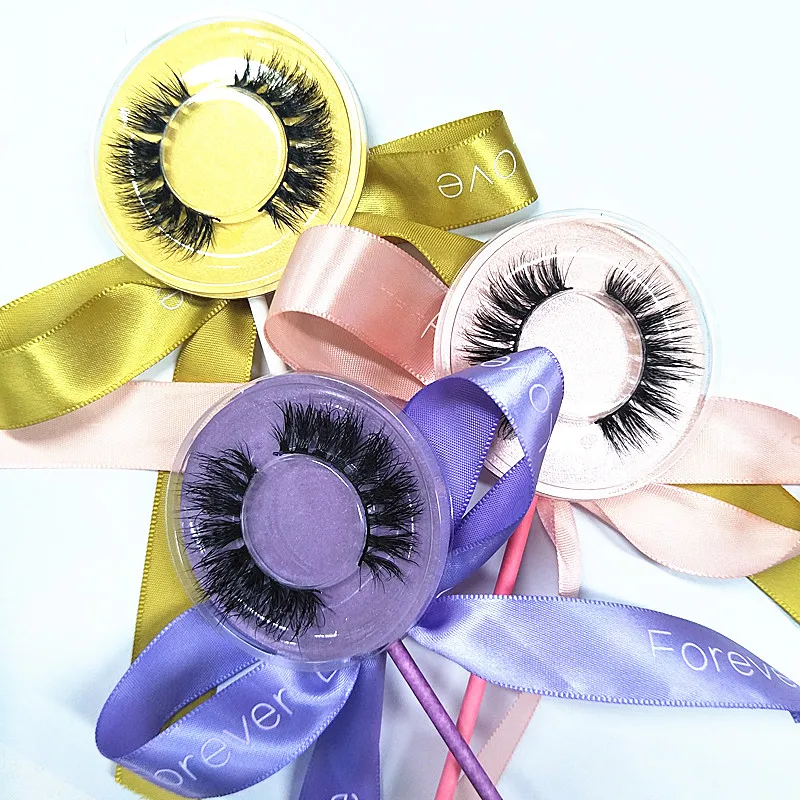 

50 Pairs sitcker logo 3d mink eyelashes extension handmade full strip lashes choose style soft curl volume mink free shipping