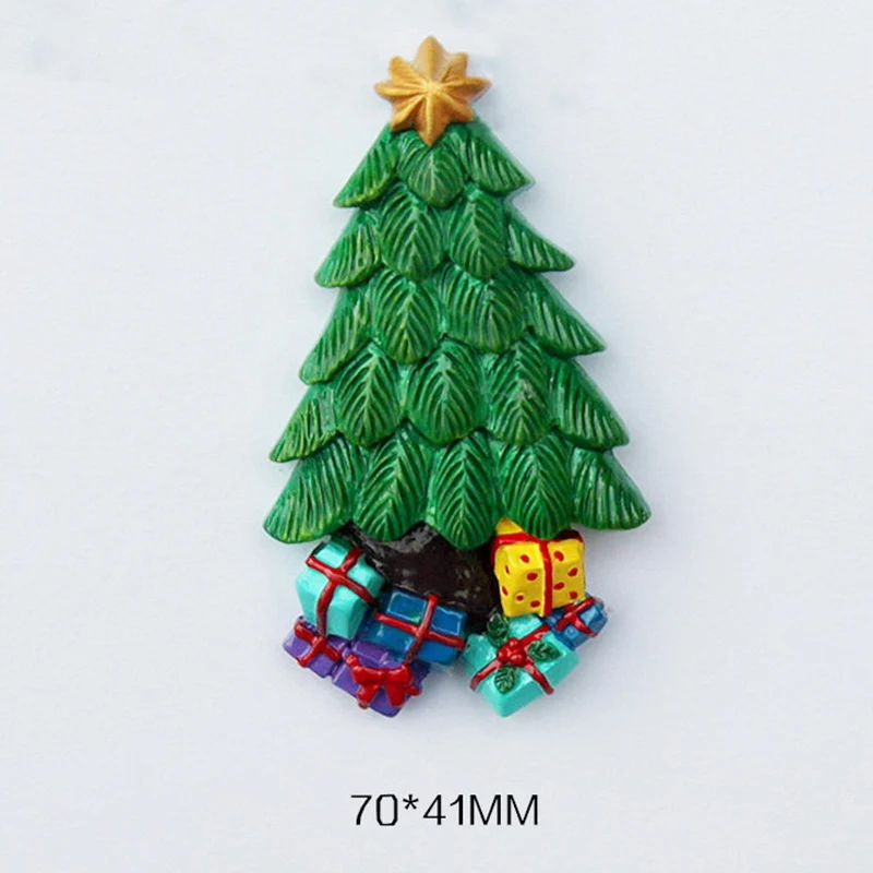 Рождественская елка подарок на год аксессуары для украшения дома на магните на холодильник, для заметок Стикеры на кухню Настенный декор магниты на холодильник
