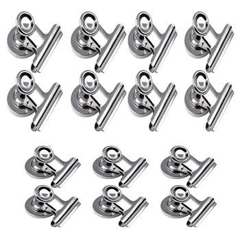

14Pcs Refrigerator Iron Magnet Hook Clips-8Pcs 38Mm Wide,6Pcs 31Mm Wide,Freezer Magnetic Clips Hooks Neodymium Magnet Home Kit