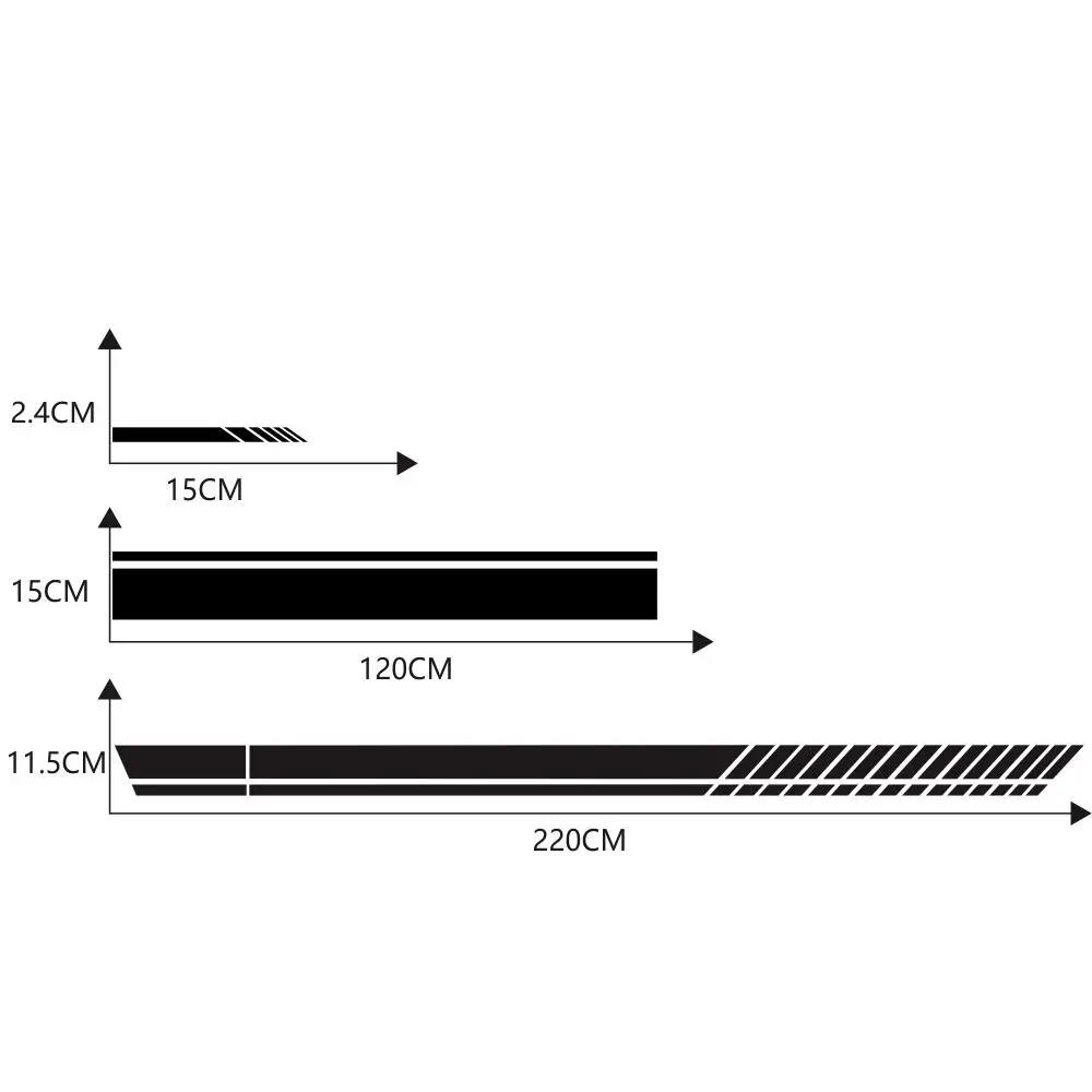 Универсальная 5 цветов автомобильная гоночная Боковая дверь длинная Автомобильная наклейка автомобильная наклейка s зеркало заднего вида боковая наклейка полоса авто аксессуары