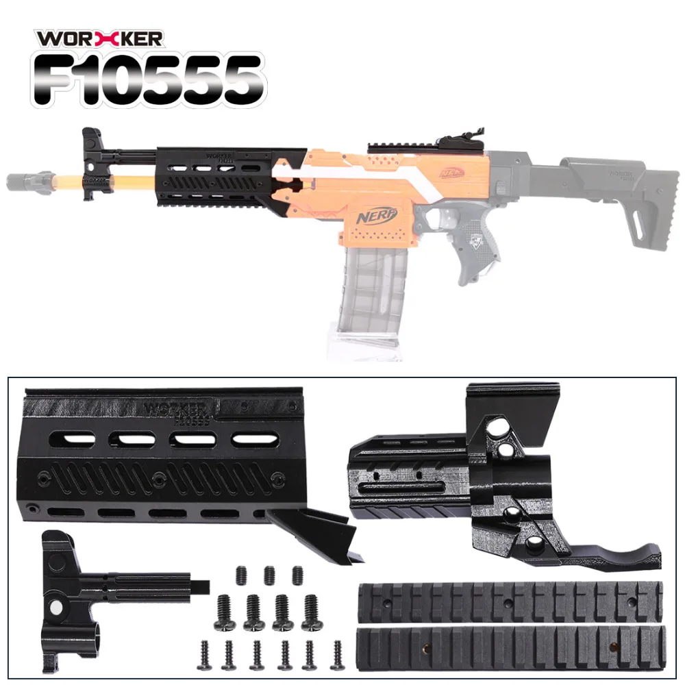 

Worker Professional Toy Accessories f10555 3D Printing NO.153 Modified Kit for Nerf Stryfe - Black