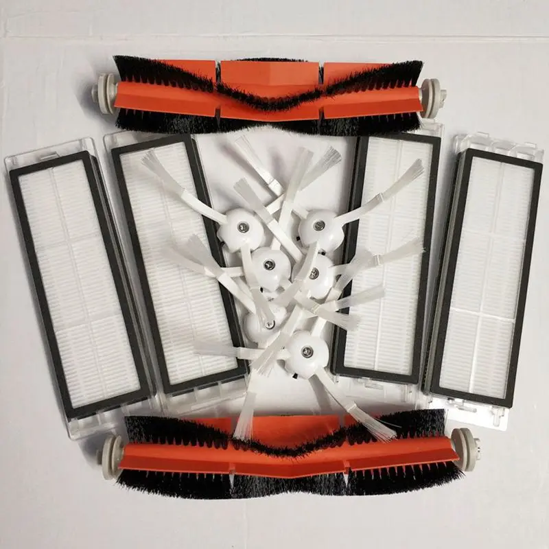 Koop 6 x side borstel + 4x HEPA filter + 2x belangrijkste borstel Geschikt voor xiaomi vacu uuml;m 2 roborock s50 xiaomi roborock xiaomi mi Robot