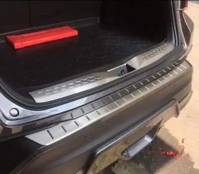 

Outer + Inner Rear Bumper Protector Sill Plate Cover 2pcs For Toyota C-HR 2016 2017 2018