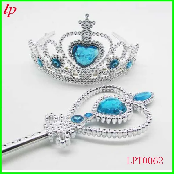 

Kids Crown And Magic Wand 2 PCS Set Girls Princess Queen Cospaly Halloween Christmas Cos Accessories For Disfraces Carnaval