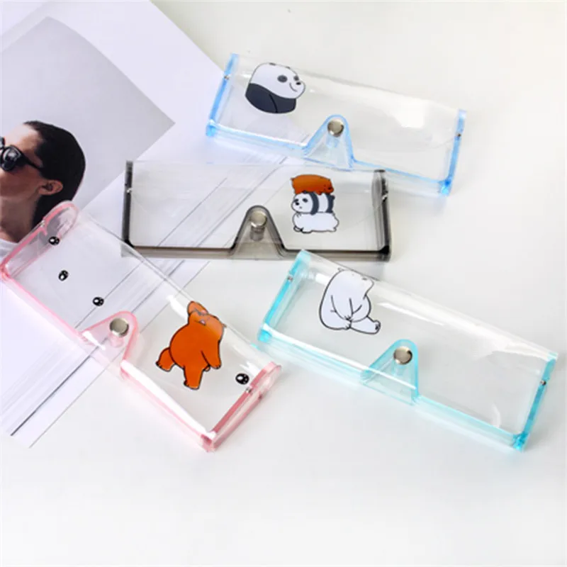 

Hot Clear Sunglasses Glasses Case Transparent Glass Spectacle Storage Protection Carry Box Nice Fashion Eyewear Accessoires