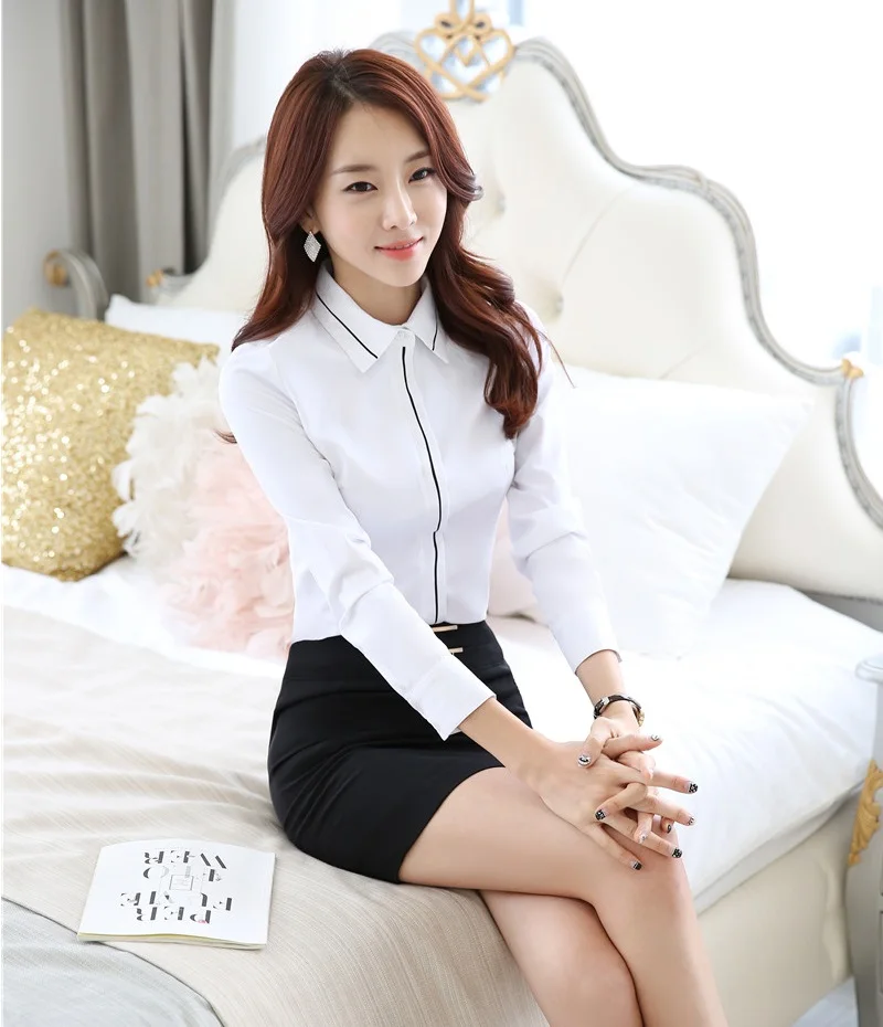 Online Buy Wholesale women office uniform blouse design